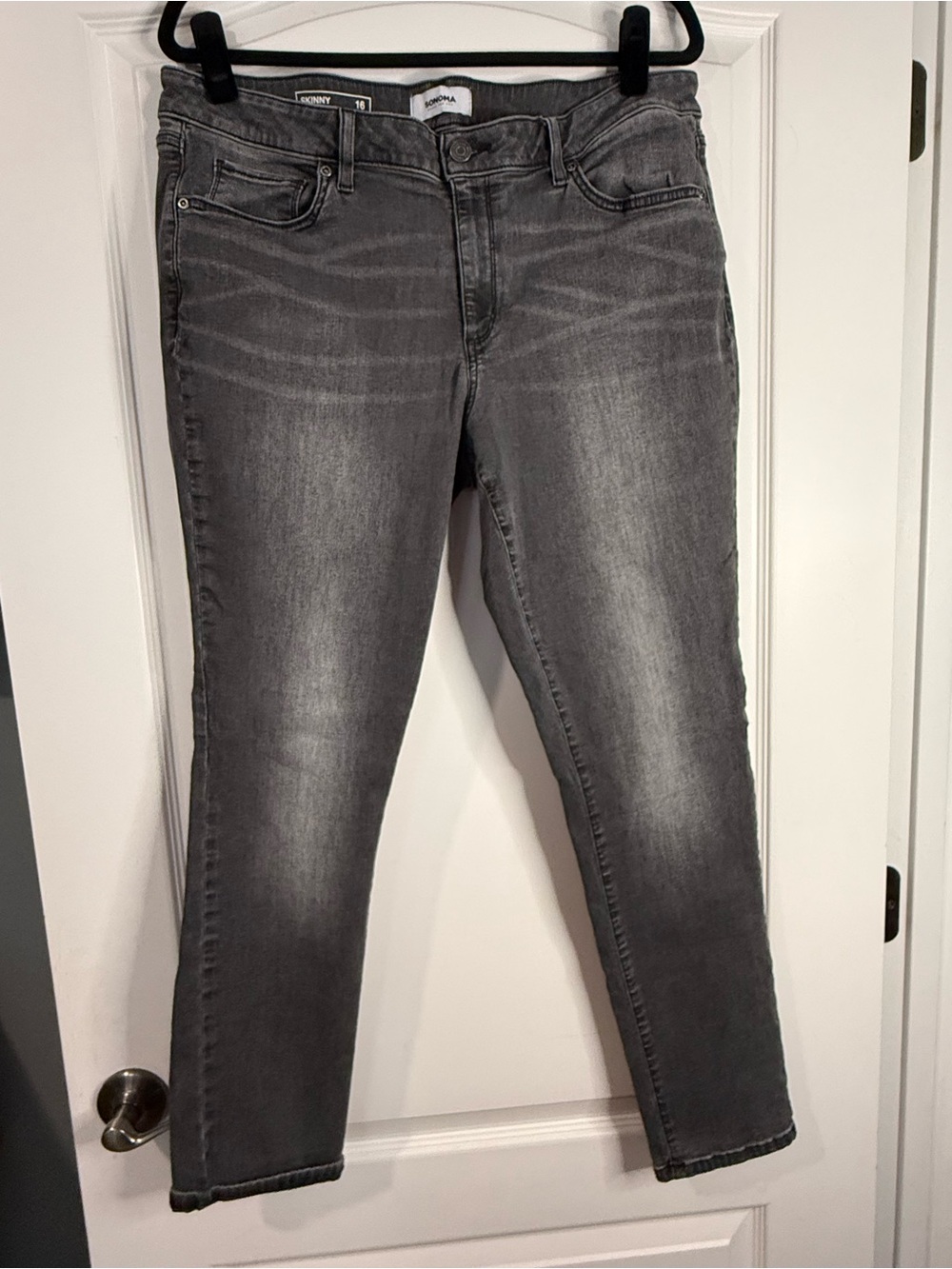 Sonoma Women's Skinny Gray Stretch Jeans